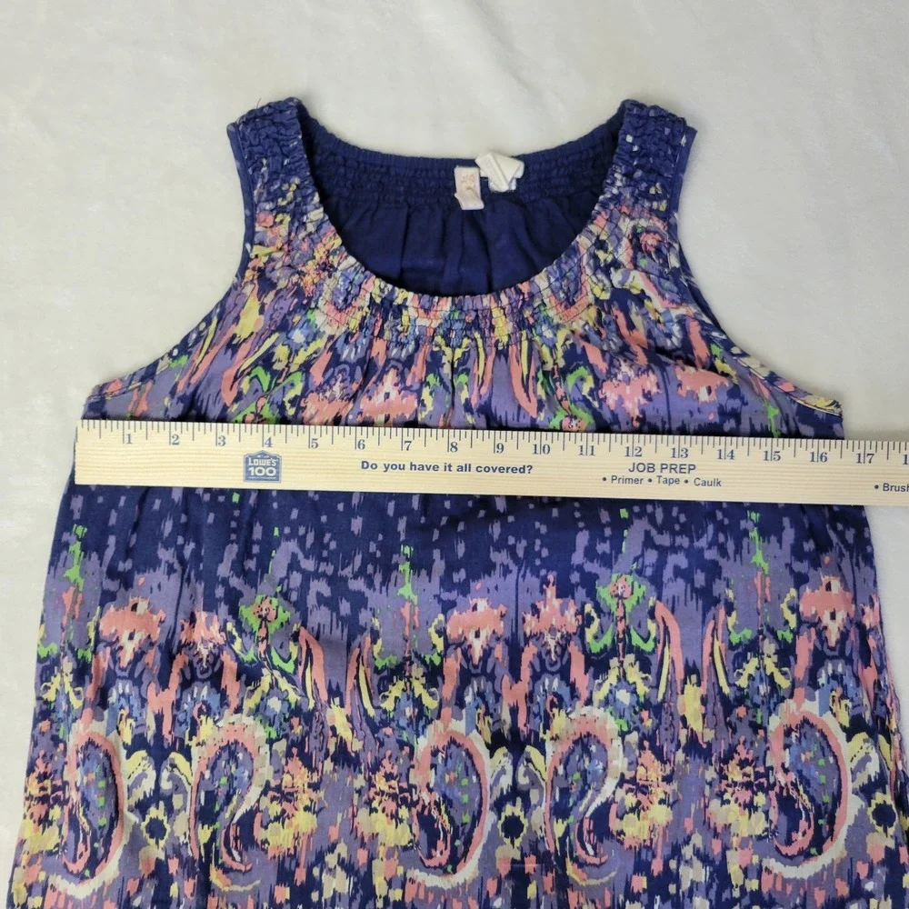 Red Camel Girls 16 Sleeveless‎ Dress Easter Lined Pockets Smocked  A-Line